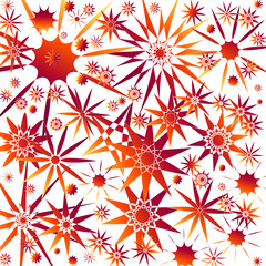 Abstraction background - stars on a white background