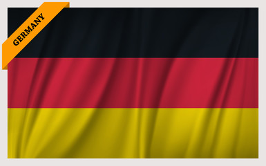 National flag of Germany - waving edition