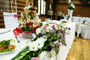 wedding  table with food