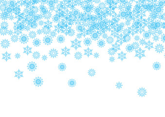 Fototapeta premium Vector winter background, snow on the sky