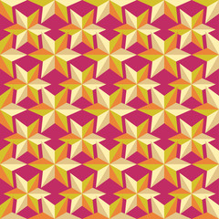 Seamless vector background with decorative stars. Print. Cloth design, wallpaper.