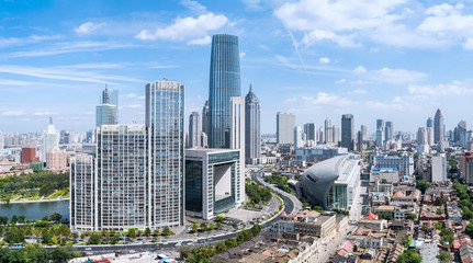 modern cityscape of tianjin