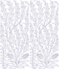 Traditional Arabic  ornament seamless. Floral Ornamental pattern. Iznik .Vector.  Background