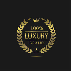 Luxury brand label