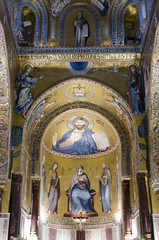 Fototapeta na wymiar Christ Pantocrator Palatine Chapel
