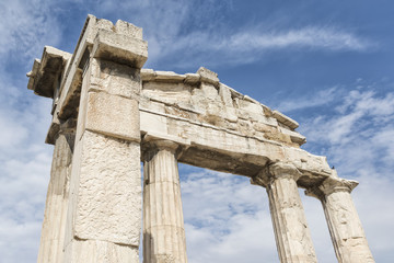 Gate of Athena Archegetis At The Entrance Of Roman Agora, Athens, Greece