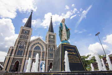 Fototapeta premium Old church in Chanthaburi, Thailand.