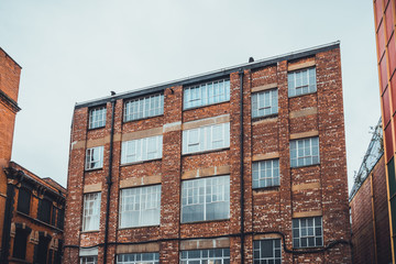 historical industrial building with brick facade