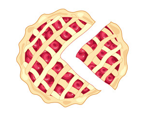 cherry pie slice