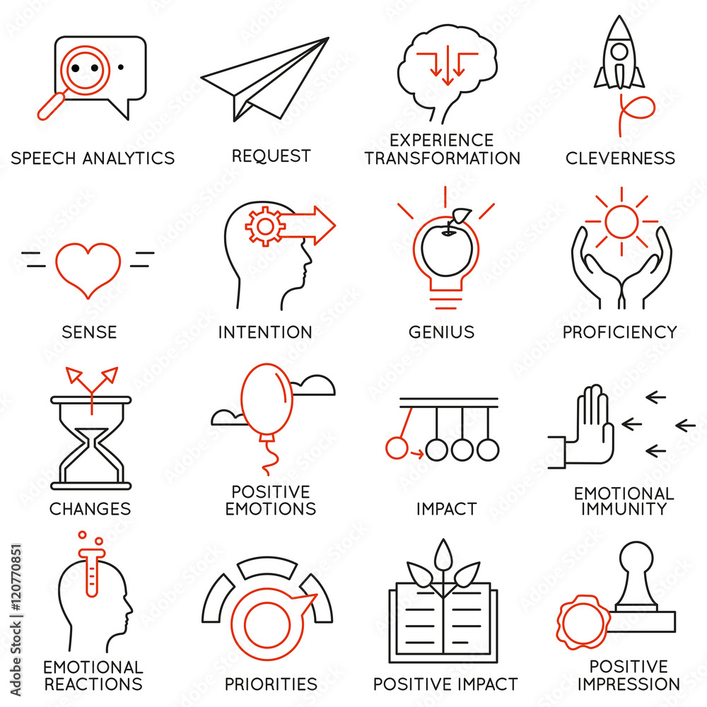 Poster vector set of 16 icons related to business management, strategy, career progress and business proces