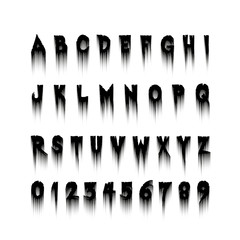 Halloween font, Letters and Numbers