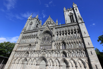 Fototapeta na wymiar Trondheim cathedral, Norway
