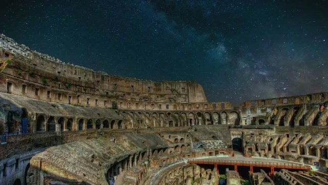 Colosseum with Milky Way