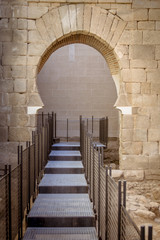 Alcazaba de Badajoz zona nueva. Antigua fortaleza del siglo XI. Ciudad amurallada. Defensa de la ciudad. Ciudad antigua.