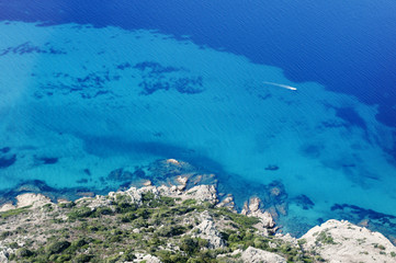 View of coast of San Teodoro, Sardinia