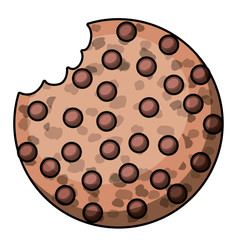 Coockie cartoon icon. Food menu and breakfast theme. Isolated design. Vector illustration