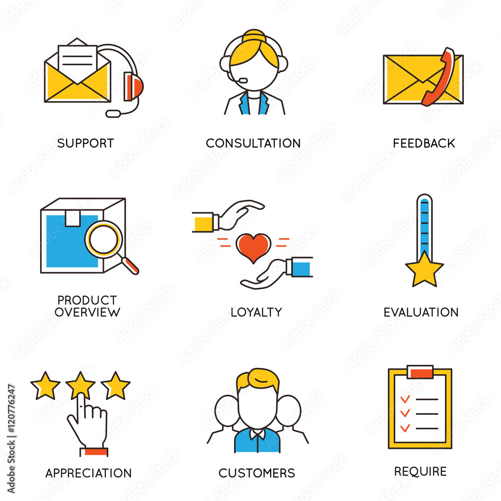 Poster vector set of icons related to career progress and business management. infographics design elements