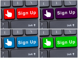 Online registration into account