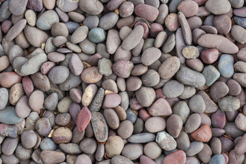 Texture sea stones background.
