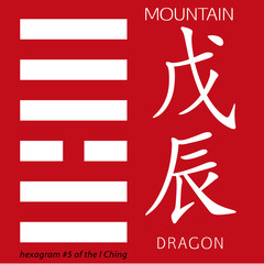 Symbol of i ching hexagram