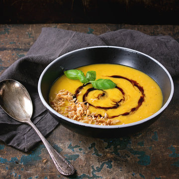 Pumpkin and sweet potato soup