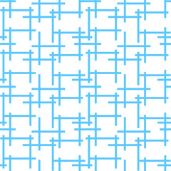 Seamless background pattern with abstract endless blue net maze looking like crossword intersections. Vector illustration