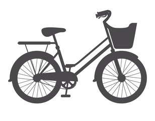 Fototapeta premium Bike bicycle cycle icon. Healthy lifestyle sport and transportation theme. Isolated design. Vector illustration