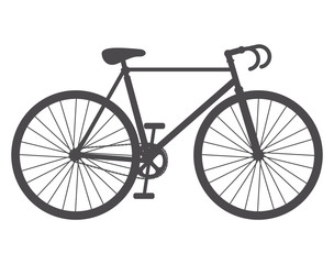 Bike bicycle cycle icon. Healthy lifestyle sport and transportation theme. Isolated design. Vector illustration
