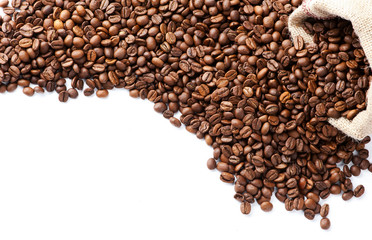 coffee beans isolated