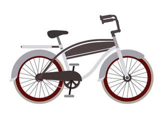 Bike bicycle cycle icon. Healthy lifestyle sport and transportation theme. Isolated design. Vector illustration