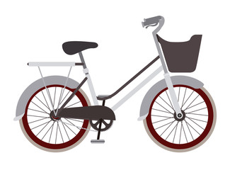 Bike bicycle cycle icon. Healthy lifestyle sport and transportation theme. Isolated design. Vector illustration