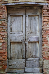 Old wooden door