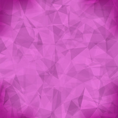 Fototapeta premium Pink Light Polygonal Mosaic Background. Business Design Templates. Triangular Geometric Pattern