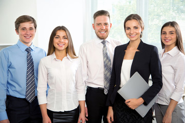 Group of business people in office. Businessteam.