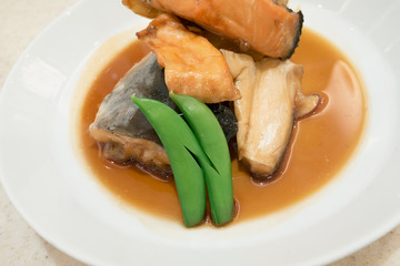salmon with japanese sauce
