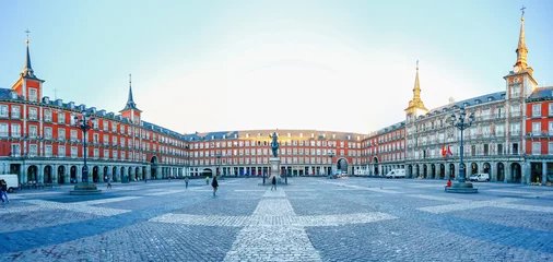 Keuken foto achterwand Madrid Morning Light op Plaza Mayor in Madrid, Spanje