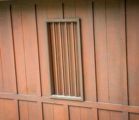 wooden window