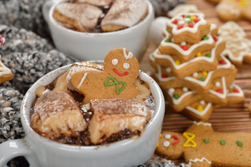Hot chocolate with marshmallows