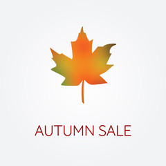 Autumn season sale vector banner / poster