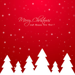 Merry Christmas and Happy New Year background.