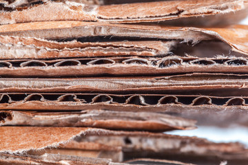 Corrugated cardboard background