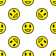 Smile seamless pattern