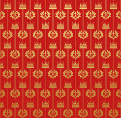 Vintage Wallpaper Red Pattern