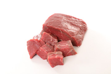 Fototapeta premium raw beef cube