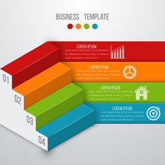 Vector illustration infographics four options