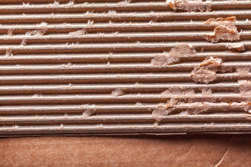 Corrugated cardboard background