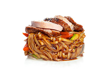 Chinese fast-food from wok.
