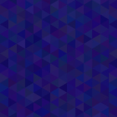 Dark blue triangles geometric seamless pattern