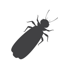 Winged Termite Silhouette
