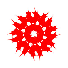 Red mandala